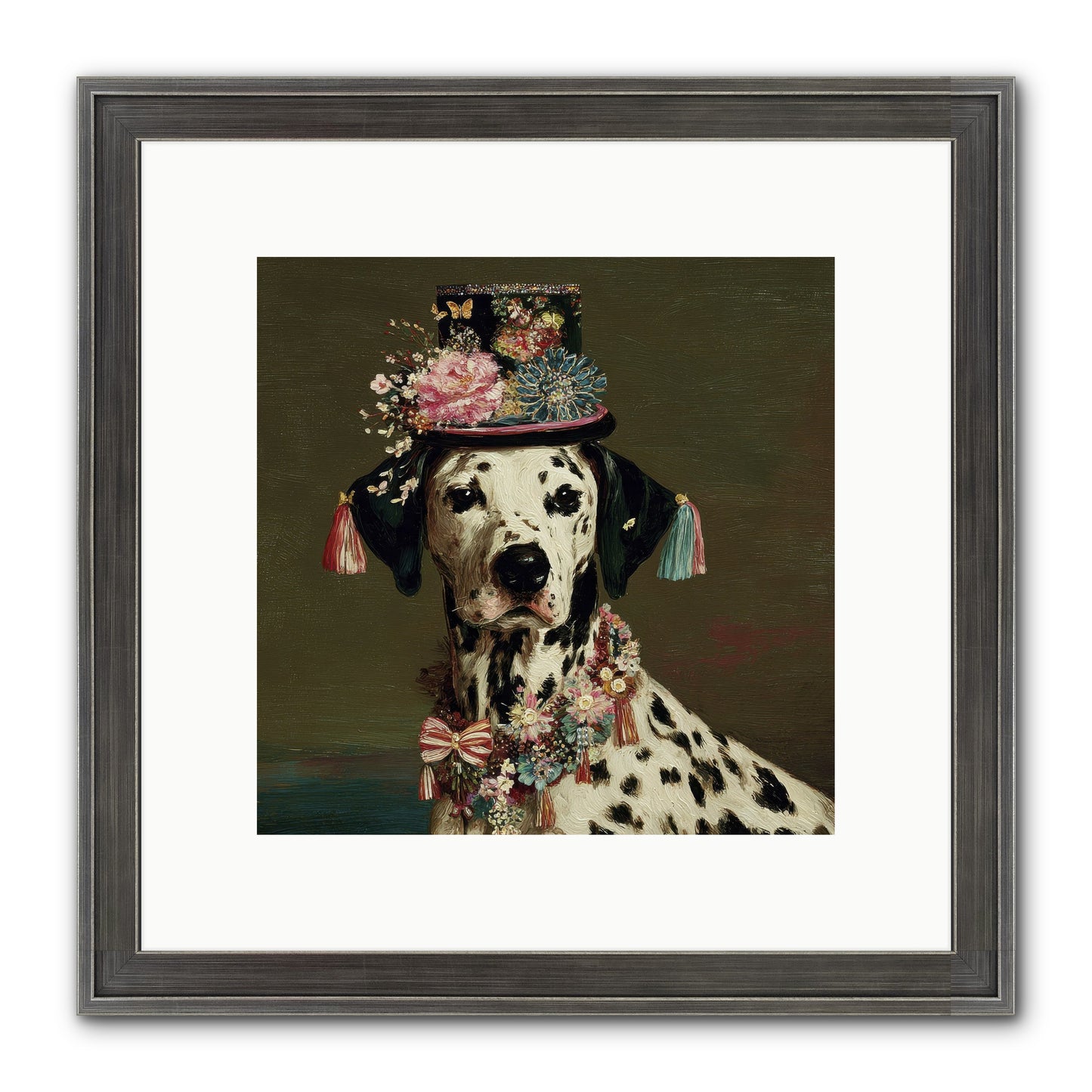 Midnight’s Promise Framed Print - Slimwoods Black/Silver 10x10