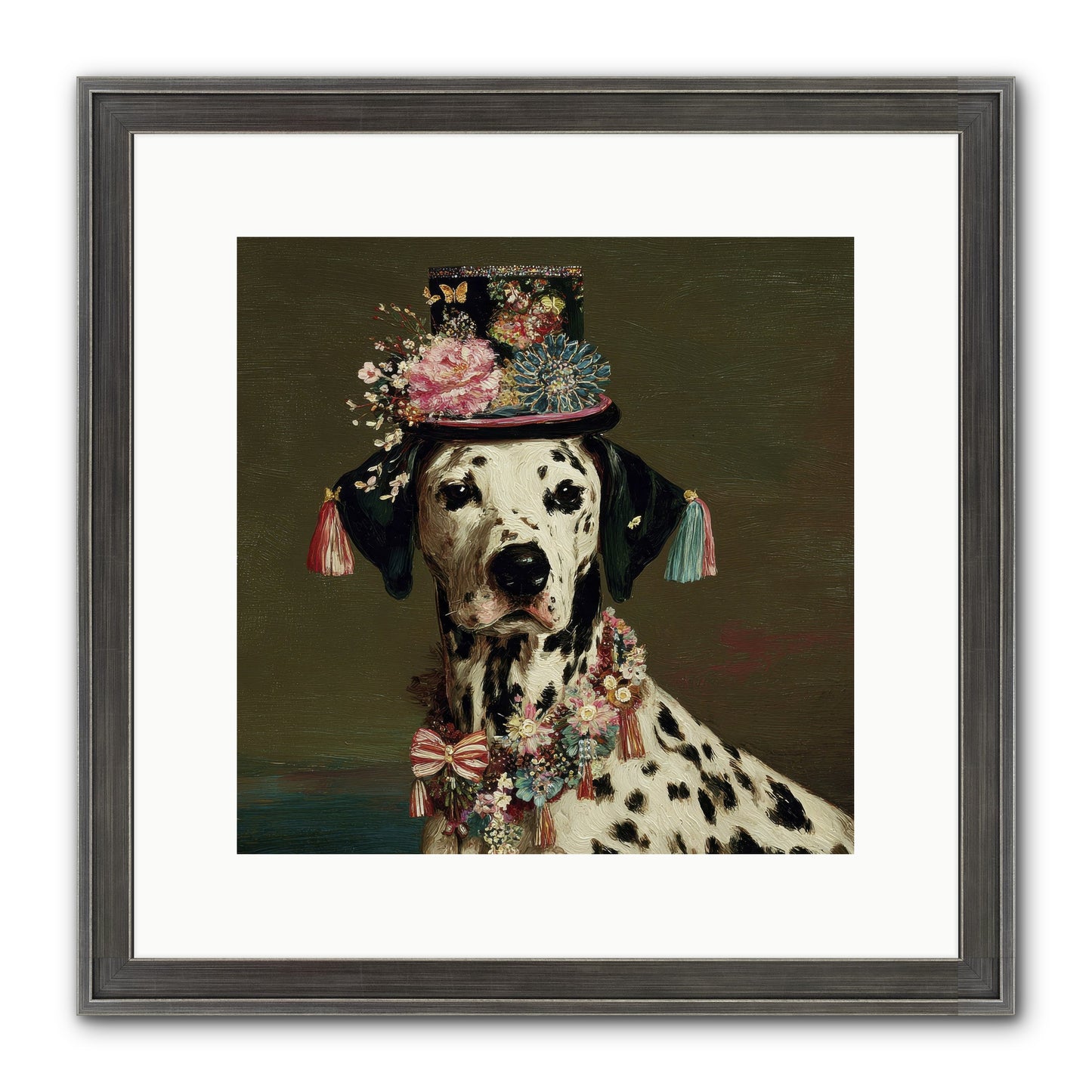 Midnight’s Promise Framed Print - Slimwoods Black/Silver 12x12