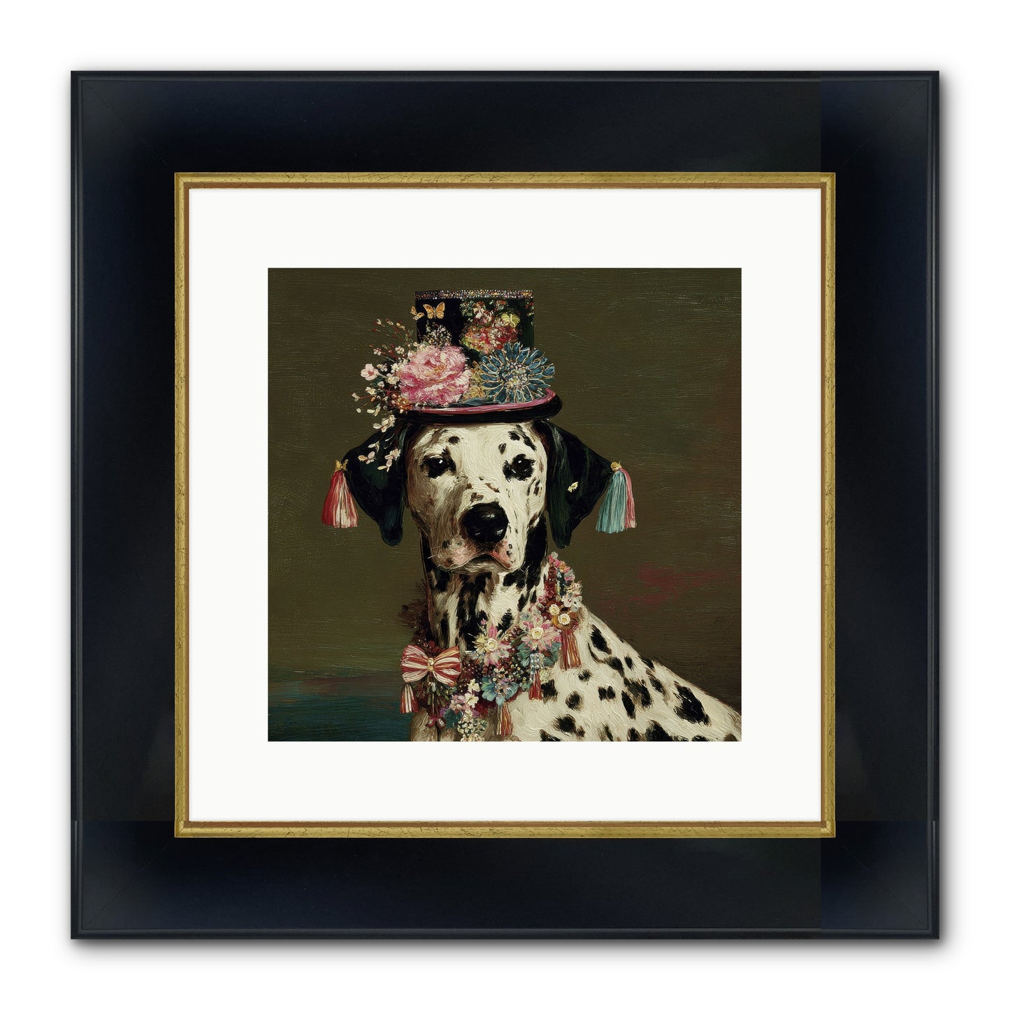 Midnight’s Promise Framed Print - Wide Black w/Gold 12x12