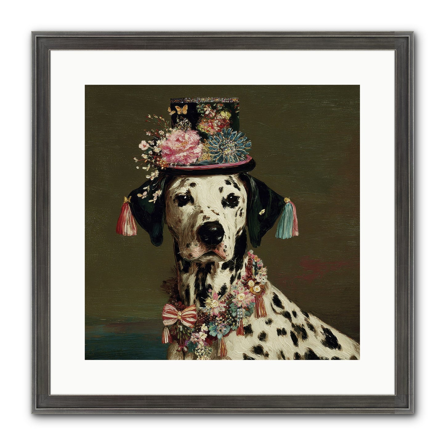 Midnight’s Promise Framed Print - Slimwoods Black/Silver 16x16