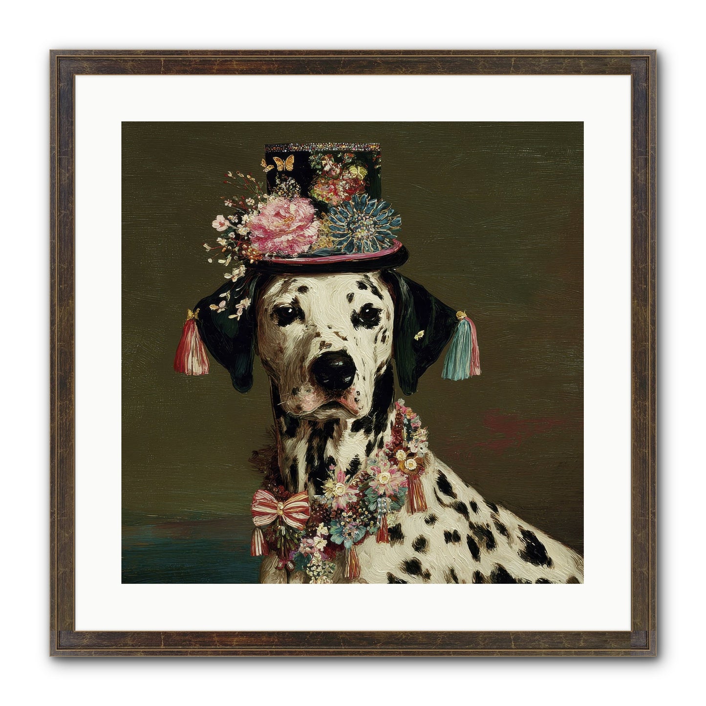 Midnight’s Promise Framed Print - Slimwoods Black/Gold 20x20
