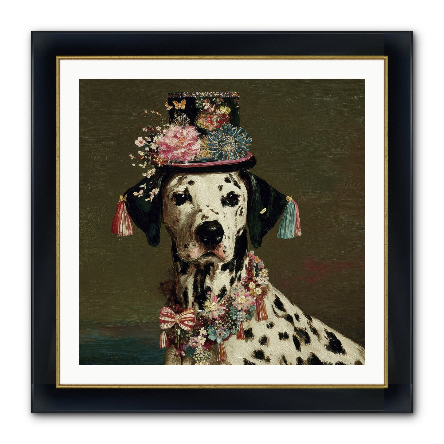 Midnight’s Promise Framed Print - Wide Black w/Gold 30x30