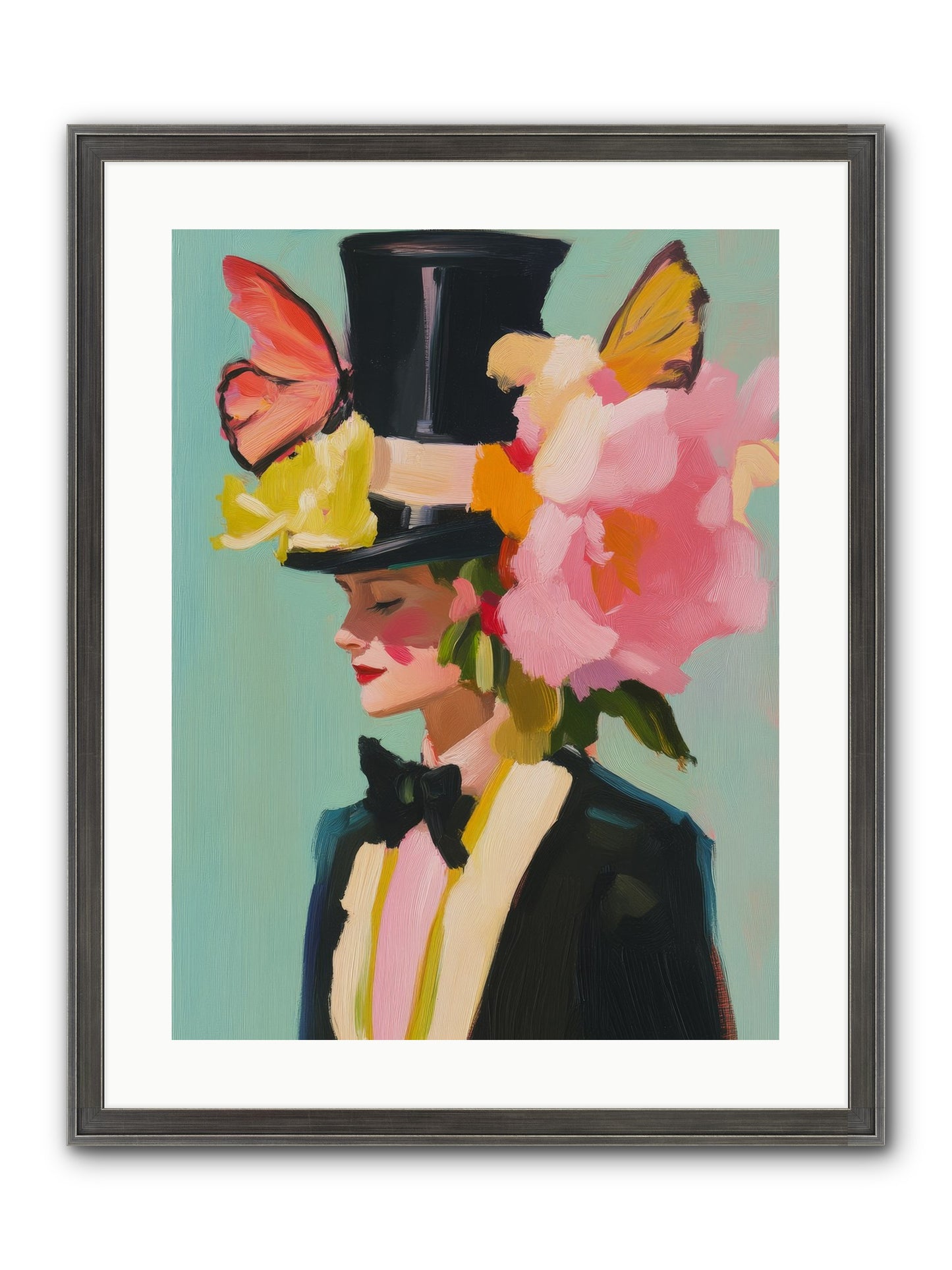 Midnight's Top Edge Framed Print - Slimwoods Black/Silver 18x24