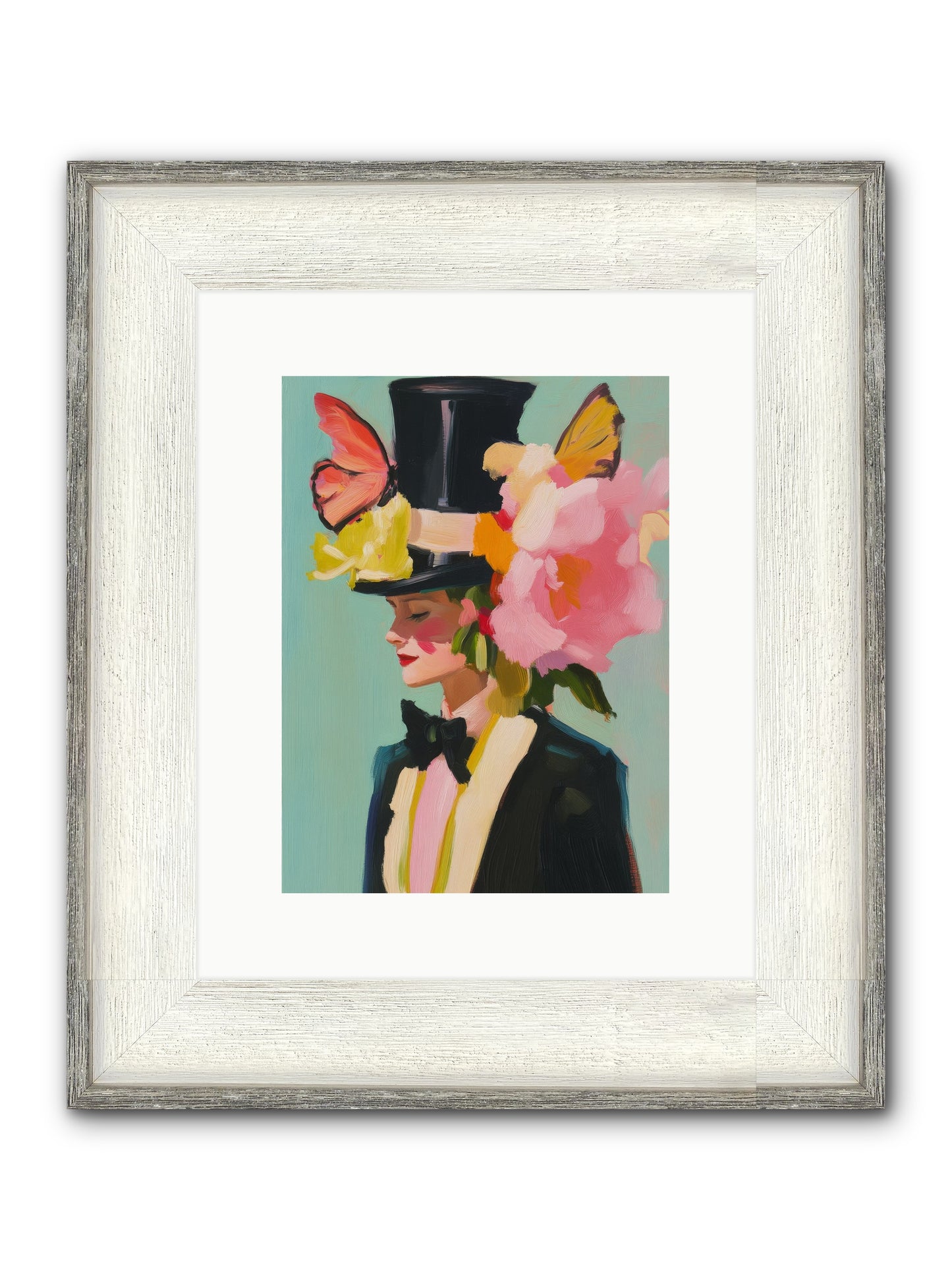 Midnight's Top Edge Framed Print - Driftwood White 9x12