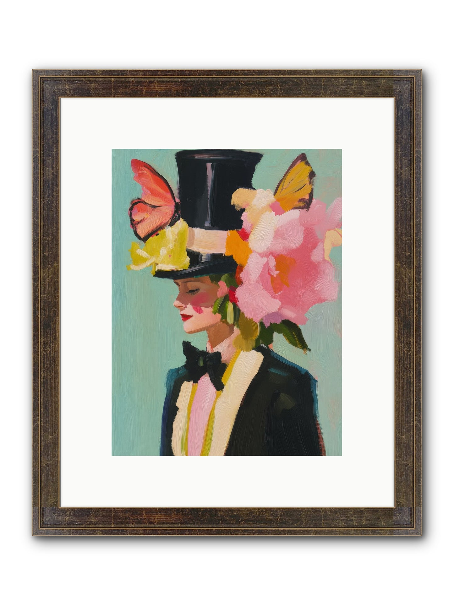 Midnight's Top Edge Framed Print - Slimwoods Black/Gold 9x12