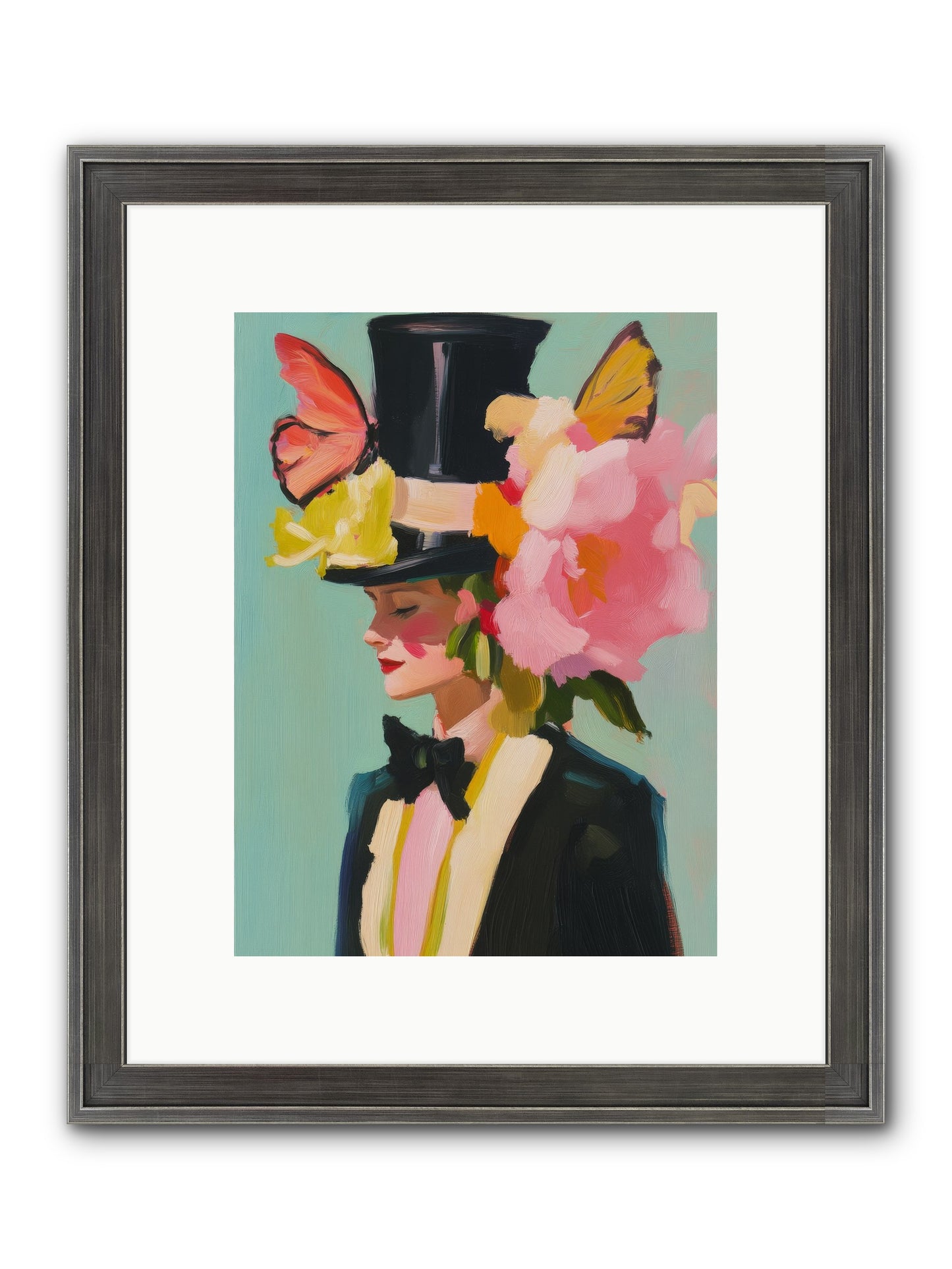 Midnight's Top Edge Framed Print - Slimwoods Black/Silver 9x12