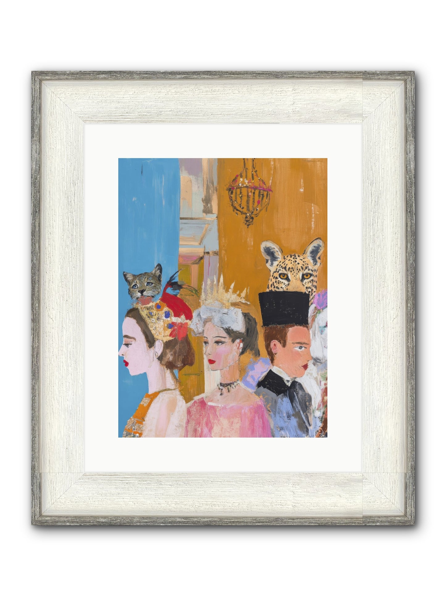 Midnight Theater Guild Framed Print - Driftwood White 12x16