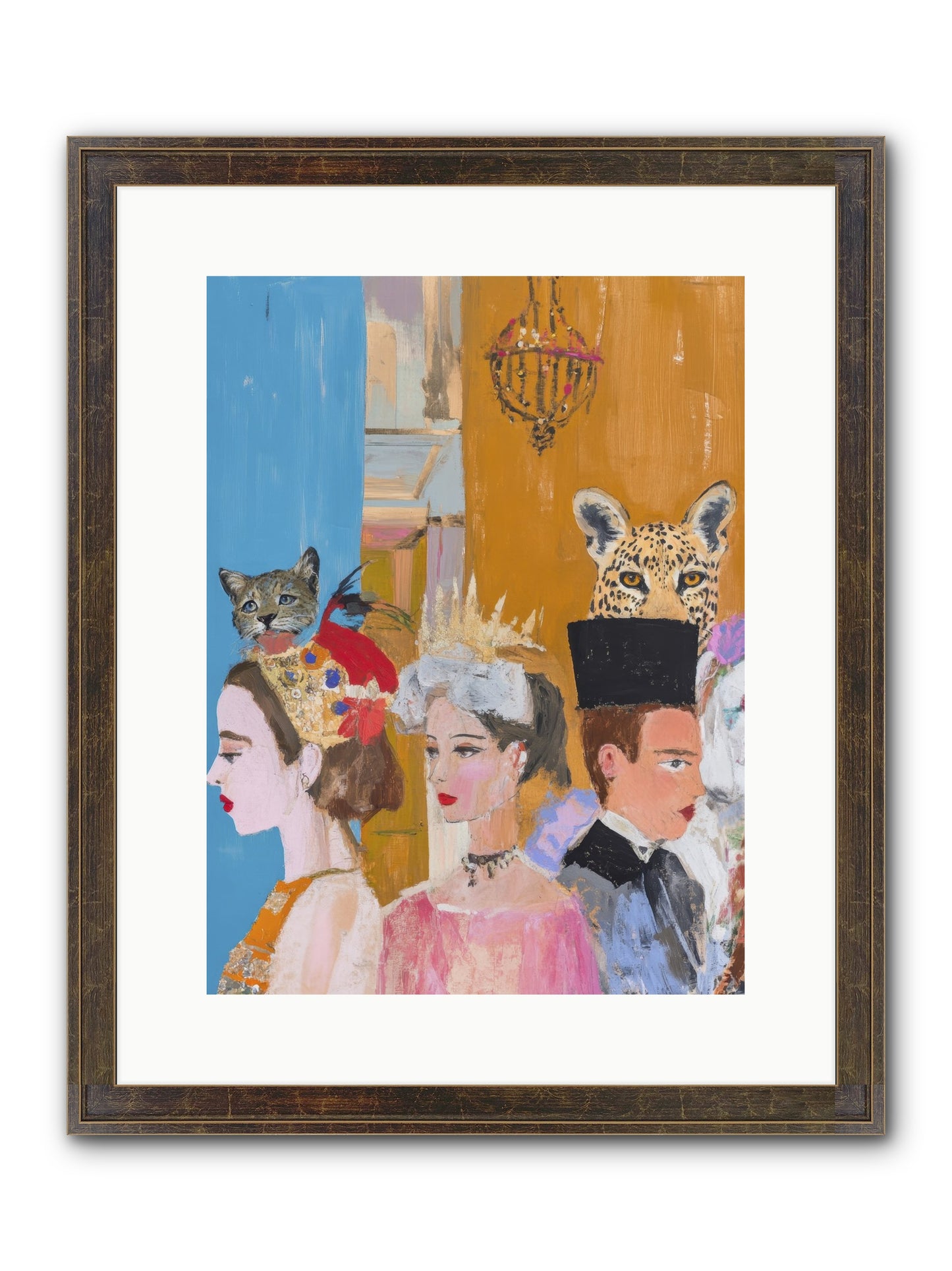 Midnight Theater Guild Framed Print - Slimwoods Black/Gold 12x16
