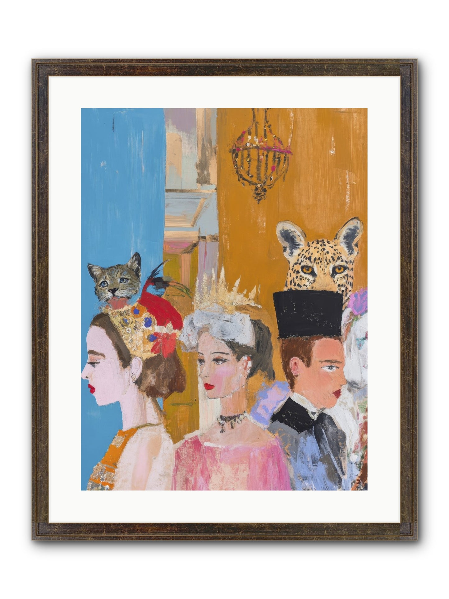Midnight Theater Guild Framed Print - Slimwoods Black/Gold 18x24