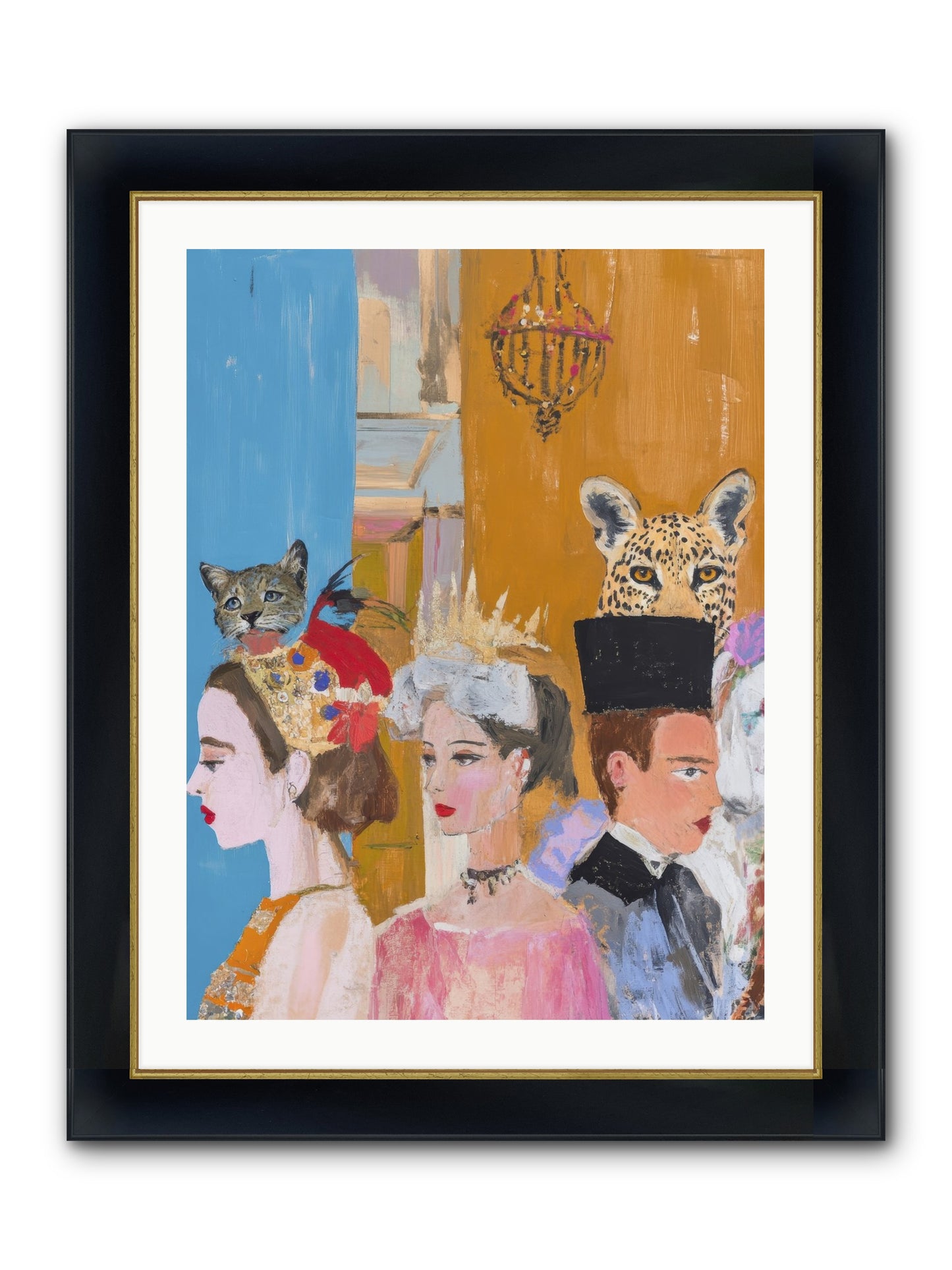 Midnight Theater Guild Framed Print - Wide Black w/Gold 24x32