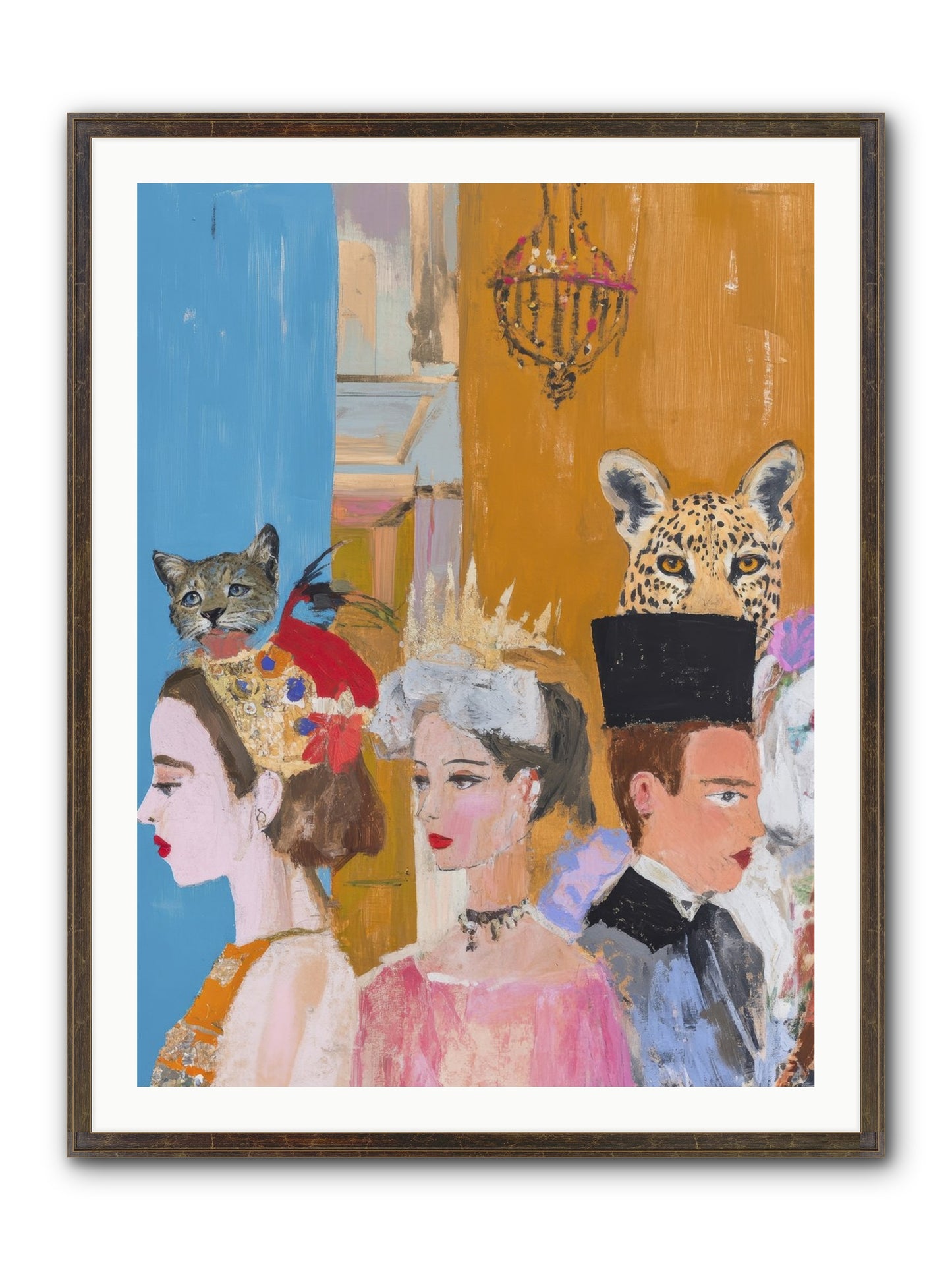 Midnight Theater Guild Framed Print - Slimwoods Black/Gold 30x40