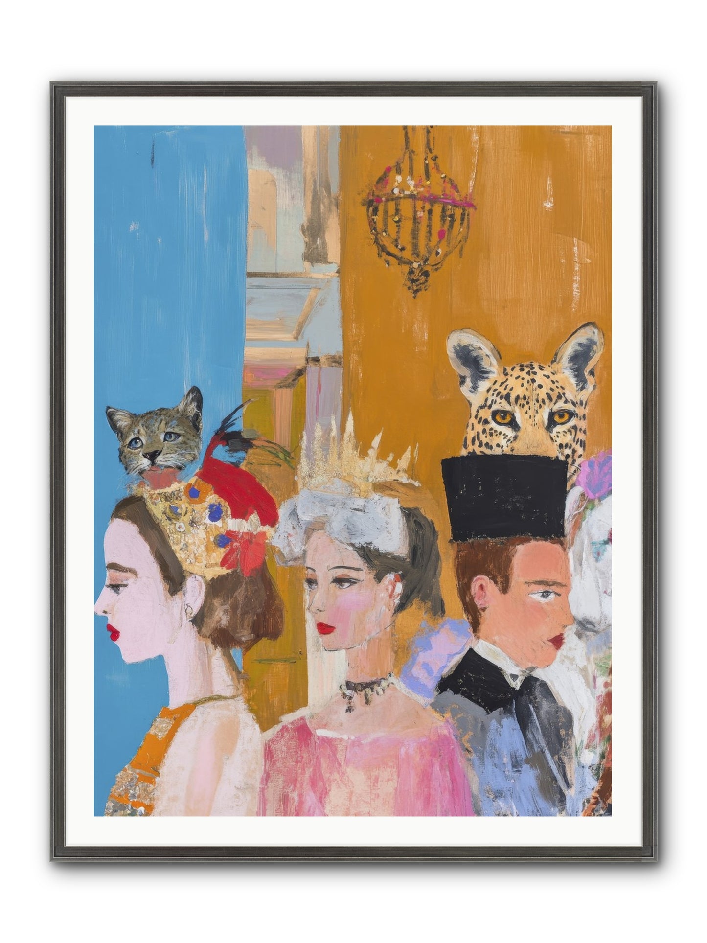 Midnight Theater Guild Framed Print - Slimwoods Black/Silver 36x48