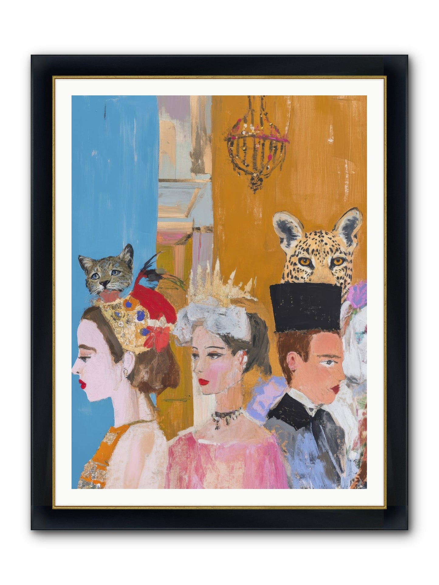 Midnight Theater Guild Framed Print - Wide Black w/Gold 36x48