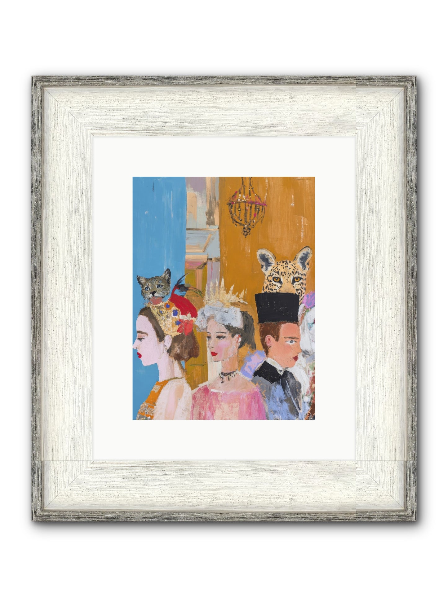 Midnight Theater Guild Framed Print - Driftwood White 9x12