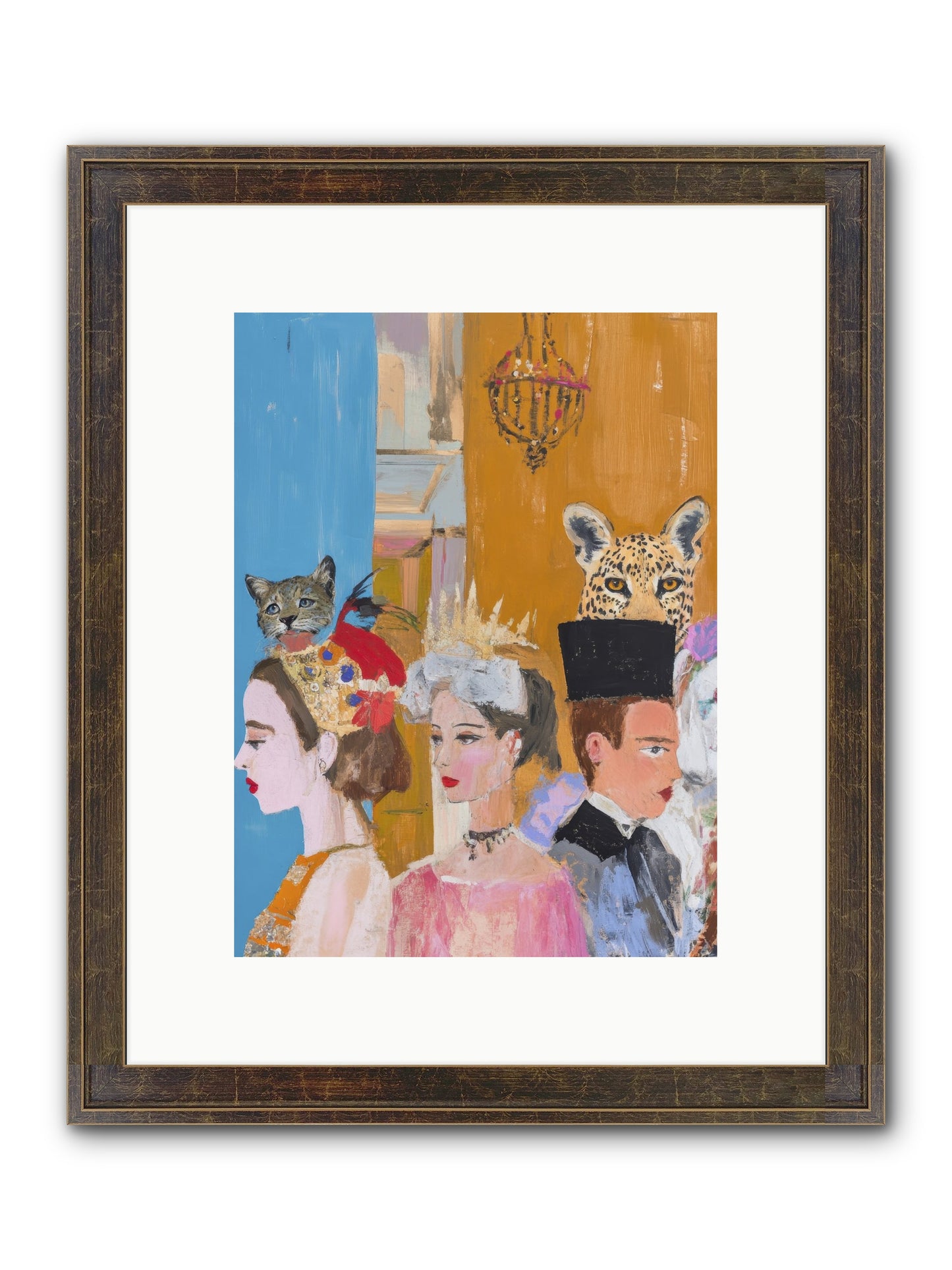 Midnight Theater Guild Framed Print - Slimwoods Black/Gold 9x12
