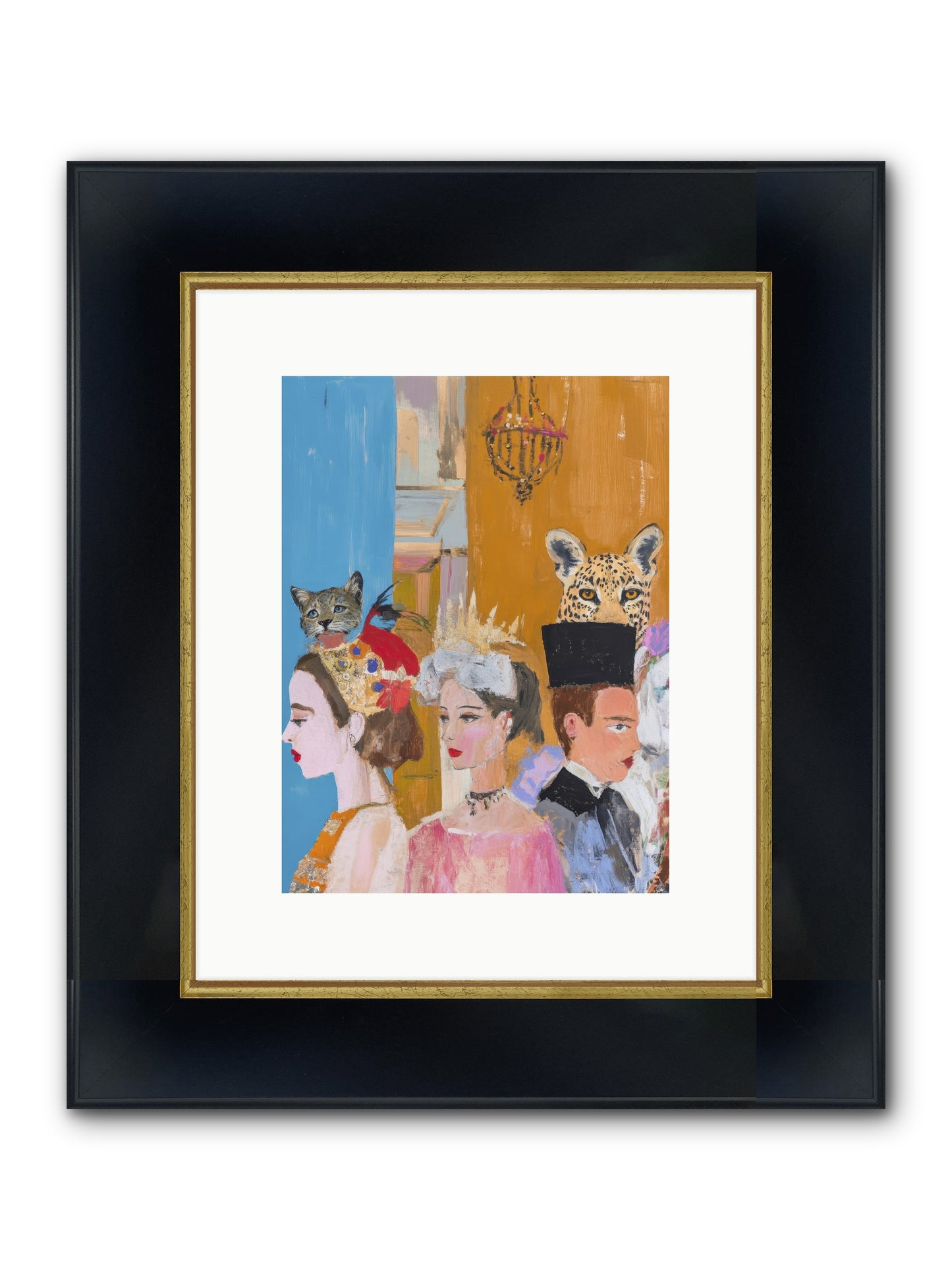 Midnight Theater Guild Framed Print - Wide Black w/Gold 9x12