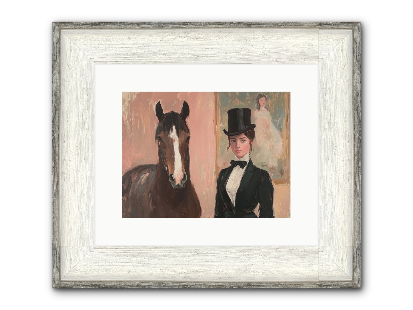 Midnight Wonder Framed Print - Driftwood White 12x9