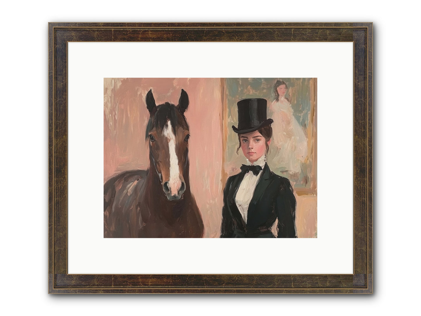 Midnight Wonder Framed Print - Slimwoods Black/Gold 12x9