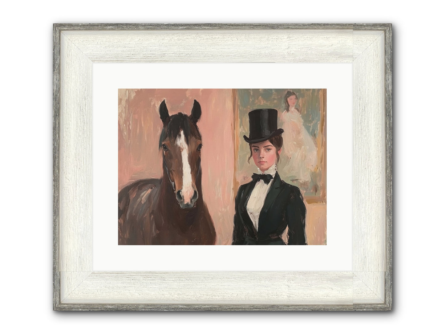 Midnight Wonder Framed Print - Driftwood White 16x12
