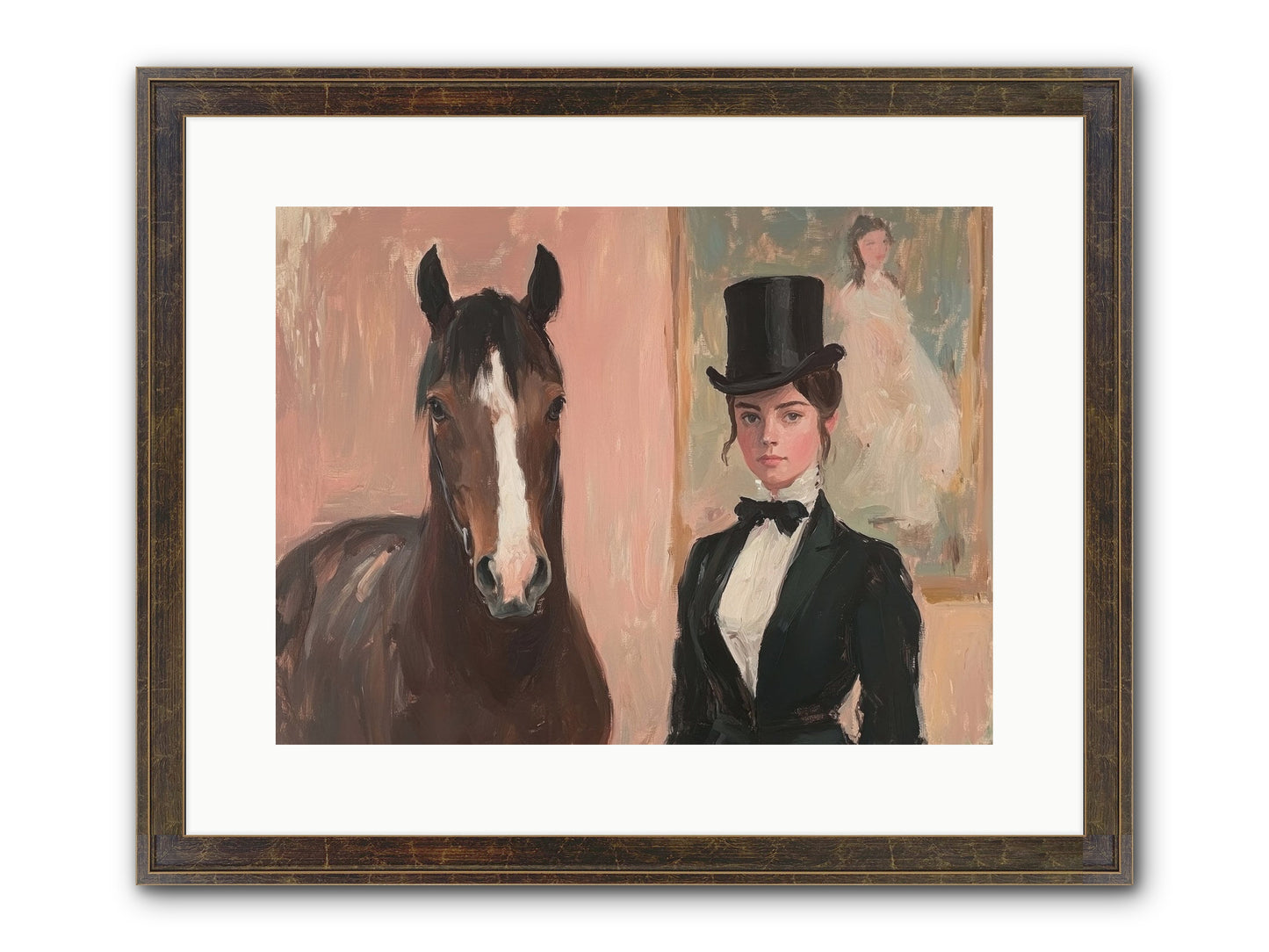 Midnight Wonder Framed Print - Slimwoods Black/Gold 16x12
