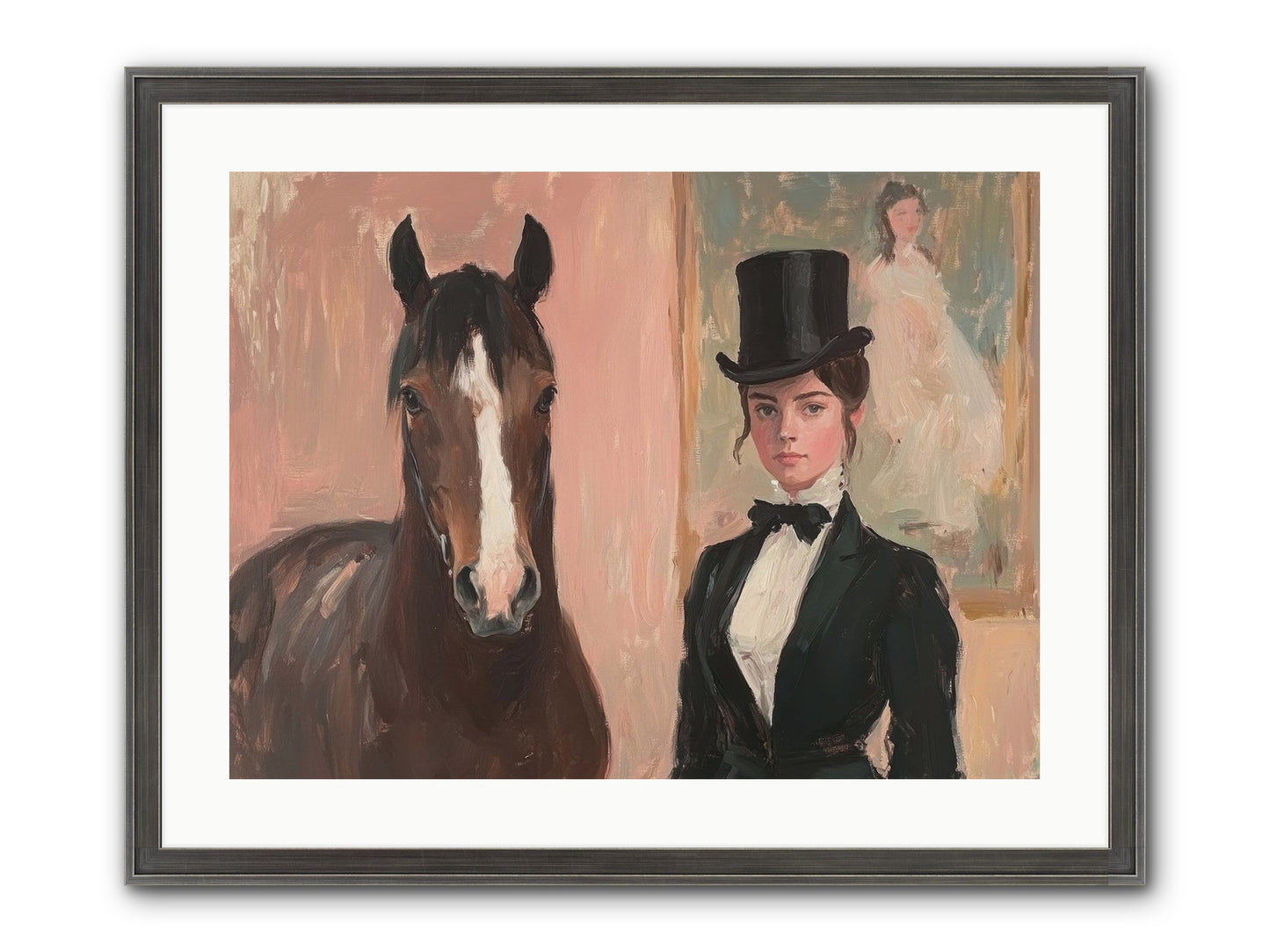 Midnight Wonder Framed Print - Slimwoods Black/Silver 24x18