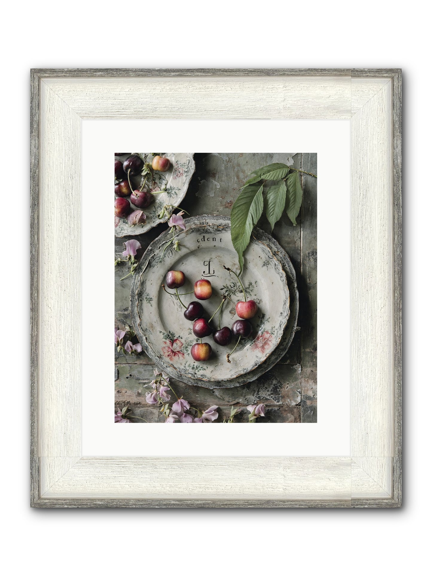 Mignonette Framed Print - Driftwood White 12x16