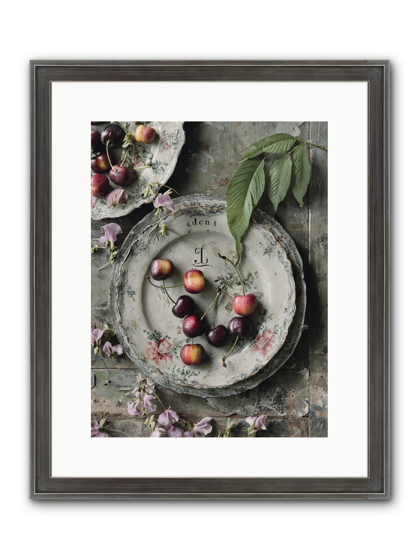 Mignonette Framed Print - Slimwoods Black/Silver 12x16