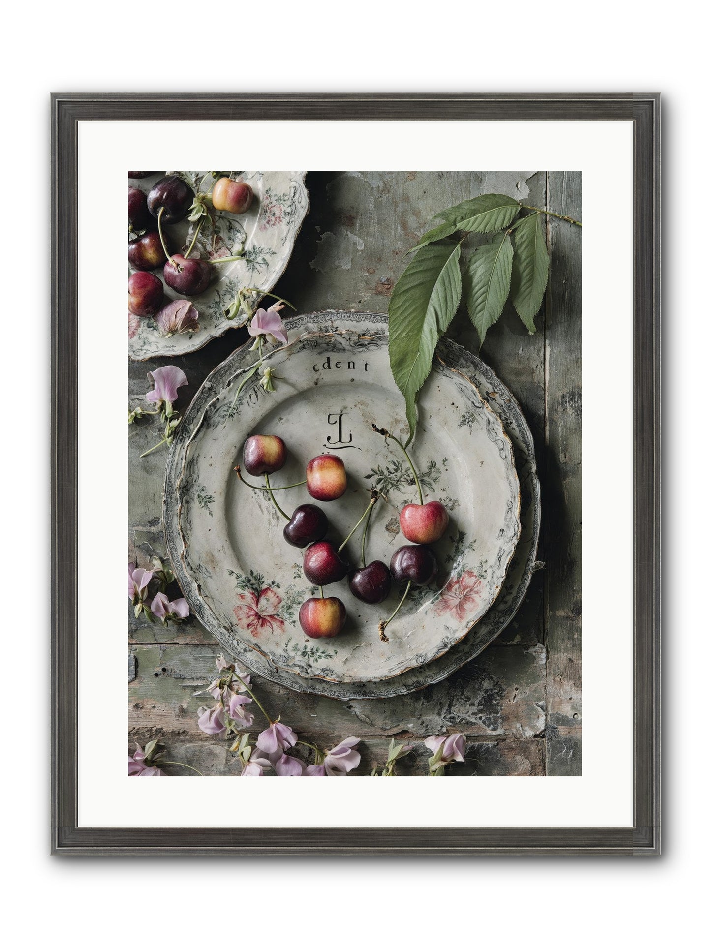 Mignonette Framed Print - Slimwoods Black/Silver 18x24