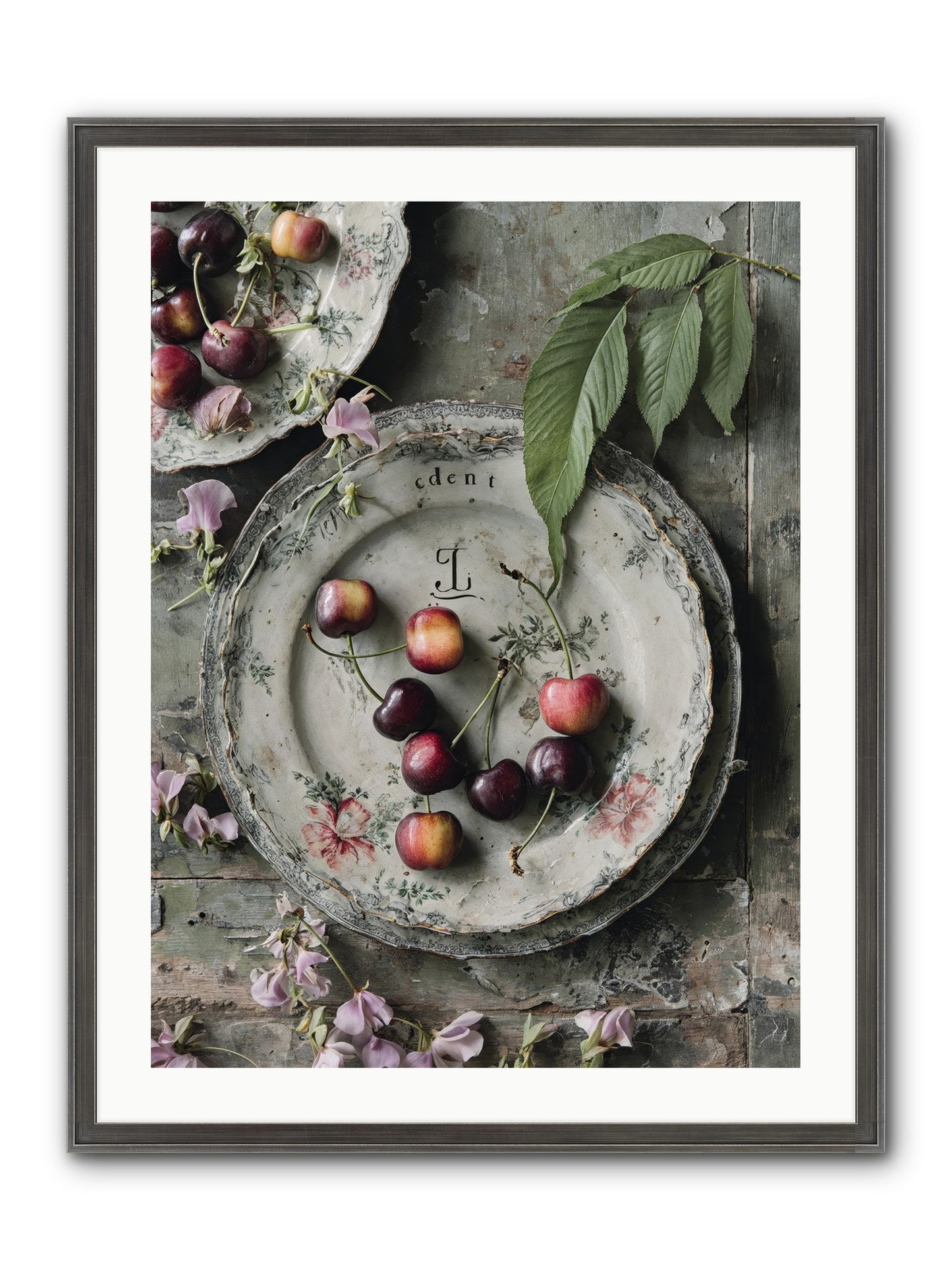 Mignonette Framed Print - Slimwoods Black/Silver 24x32