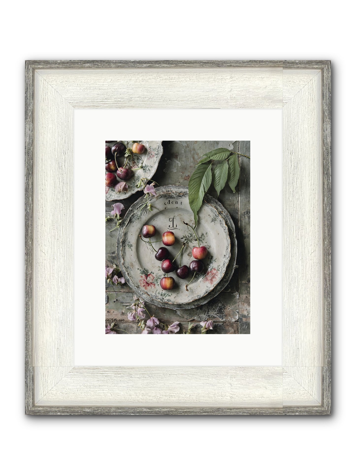 Mignonette Framed Print - Driftwood White 9x12