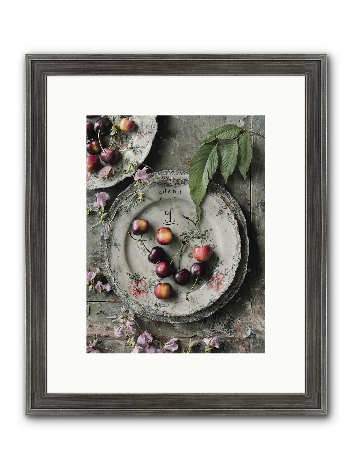 Mignonette Framed Print - Slimwoods Black/Silver 9x12