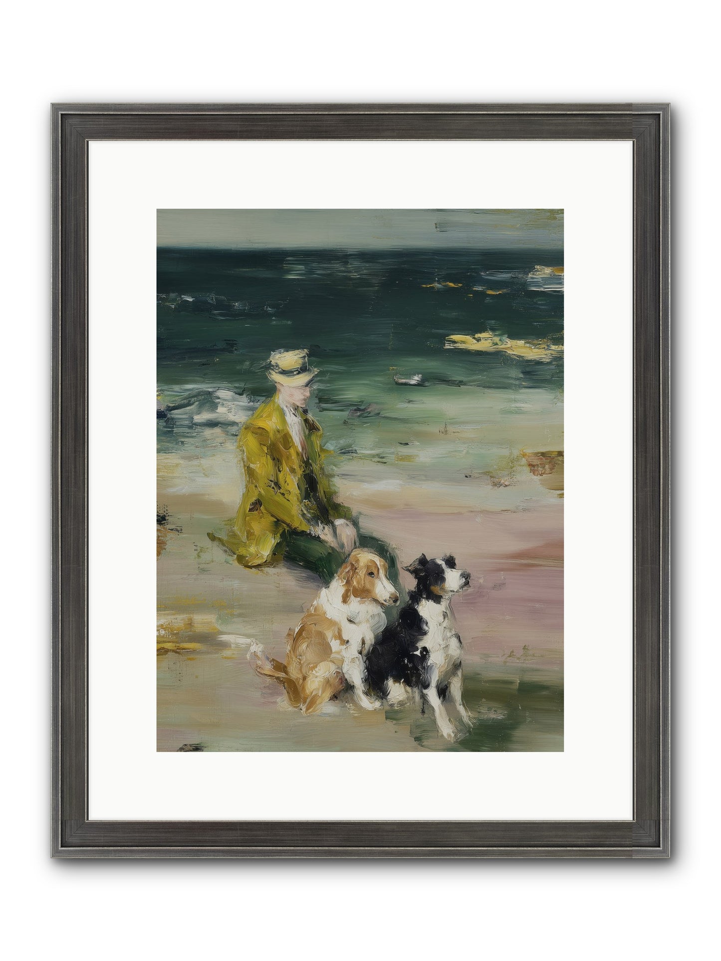 Miles Of Conversation Framed Print - Slimwoods Black/Silver 12x16