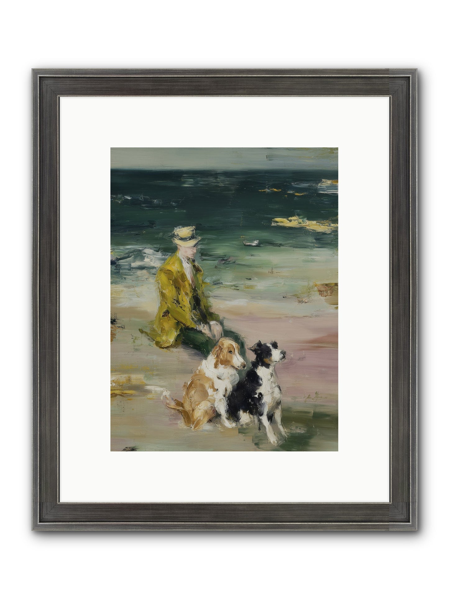 Miles Of Conversation Framed Print - Slimwoods Black/Silver 9x12