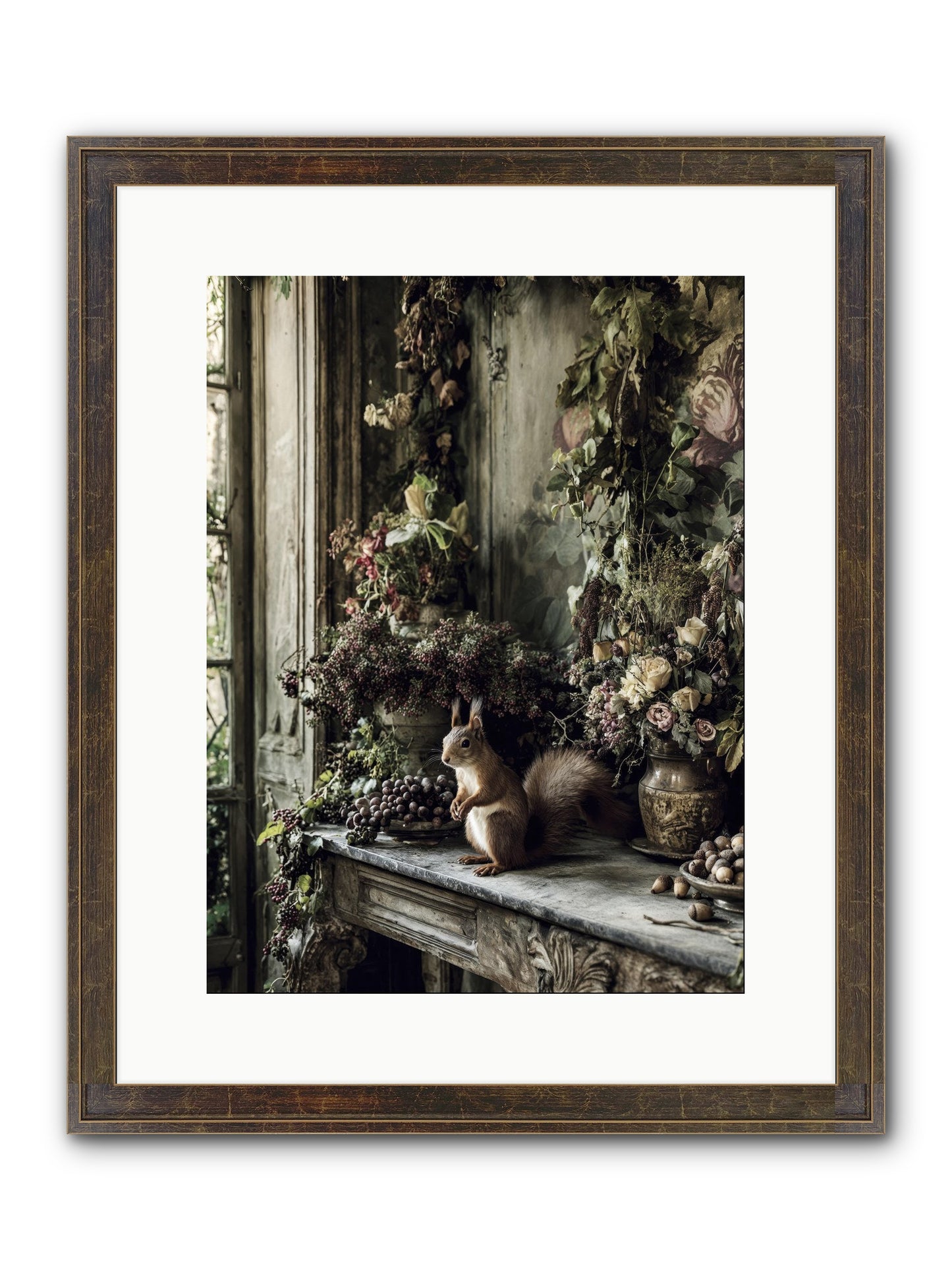 Millie Framed Print - Slimwoods Black/Gold 12x16