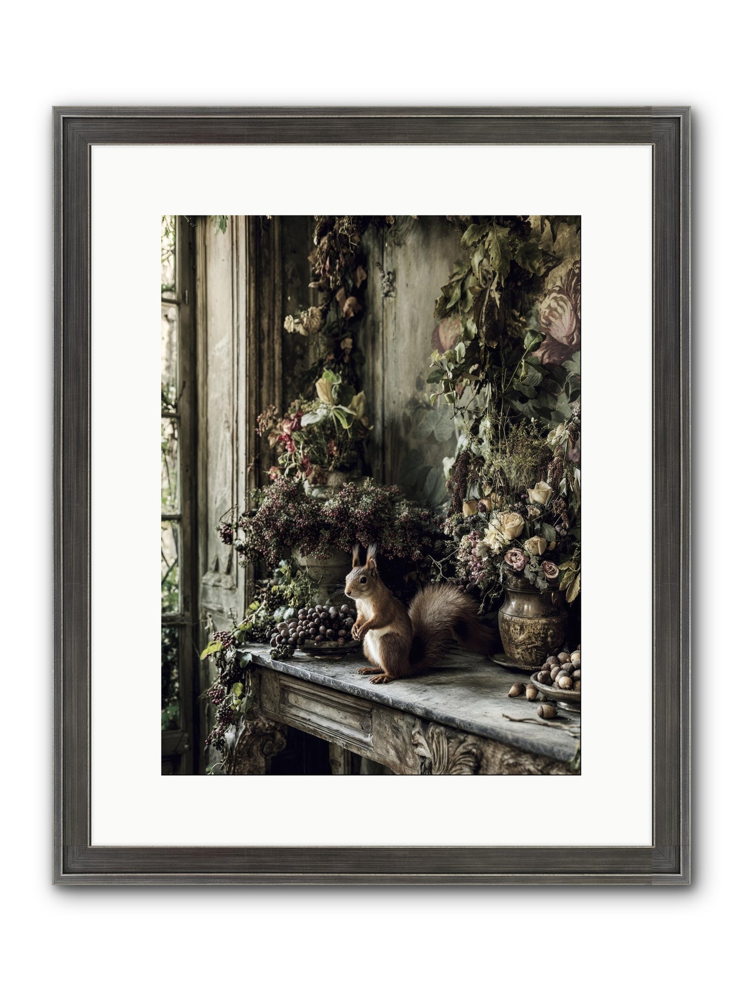 Millie Framed Print - Slimwoods Black/Silver 12x16