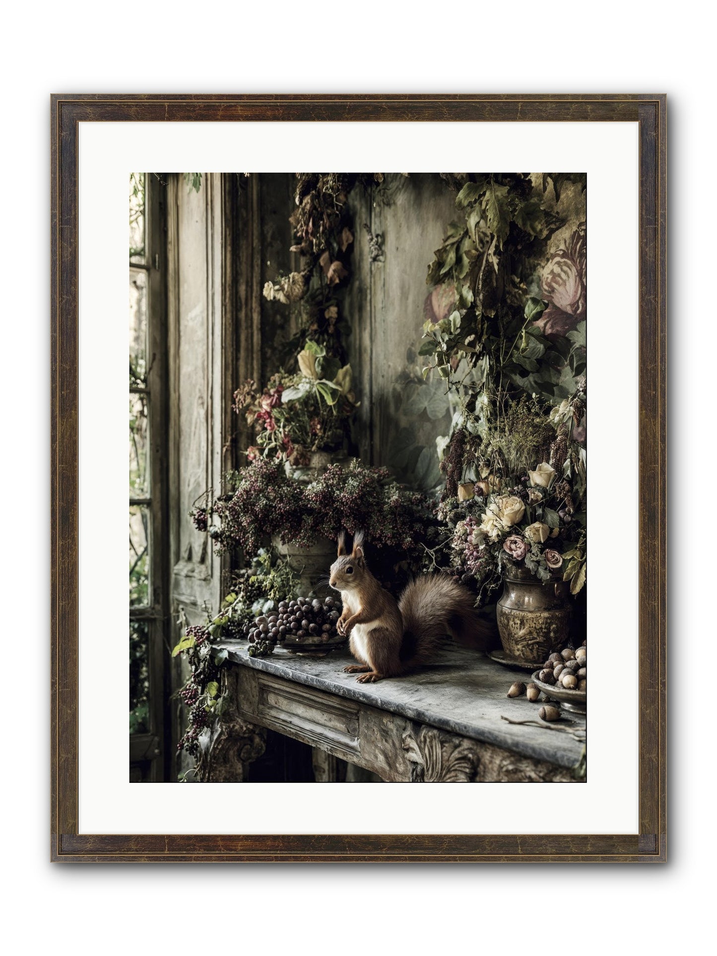 Millie Framed Print - Slimwoods Black/Gold 18x24