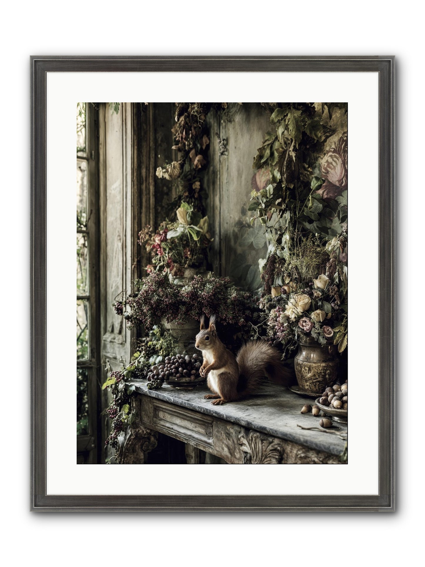Millie Framed Print - Slimwoods Black/Silver 18x24