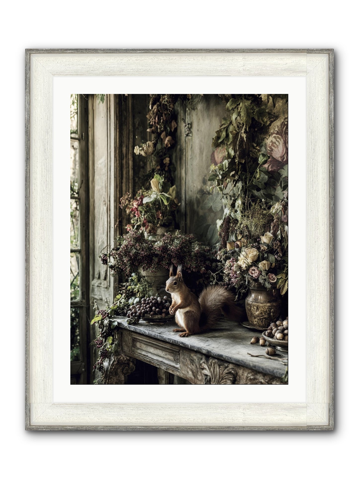 Millie Framed Print - Driftwood White 24x32