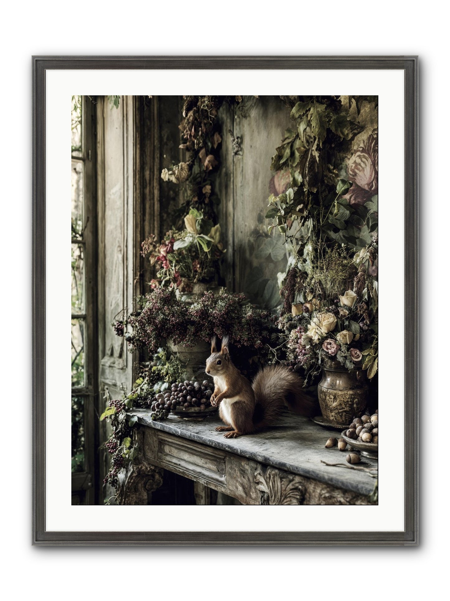 Millie Framed Print - Slimwoods Black/Silver 24x32