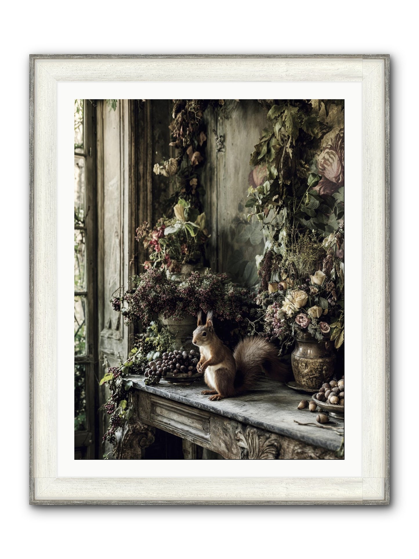 Millie Framed Print - Driftwood White 30x40