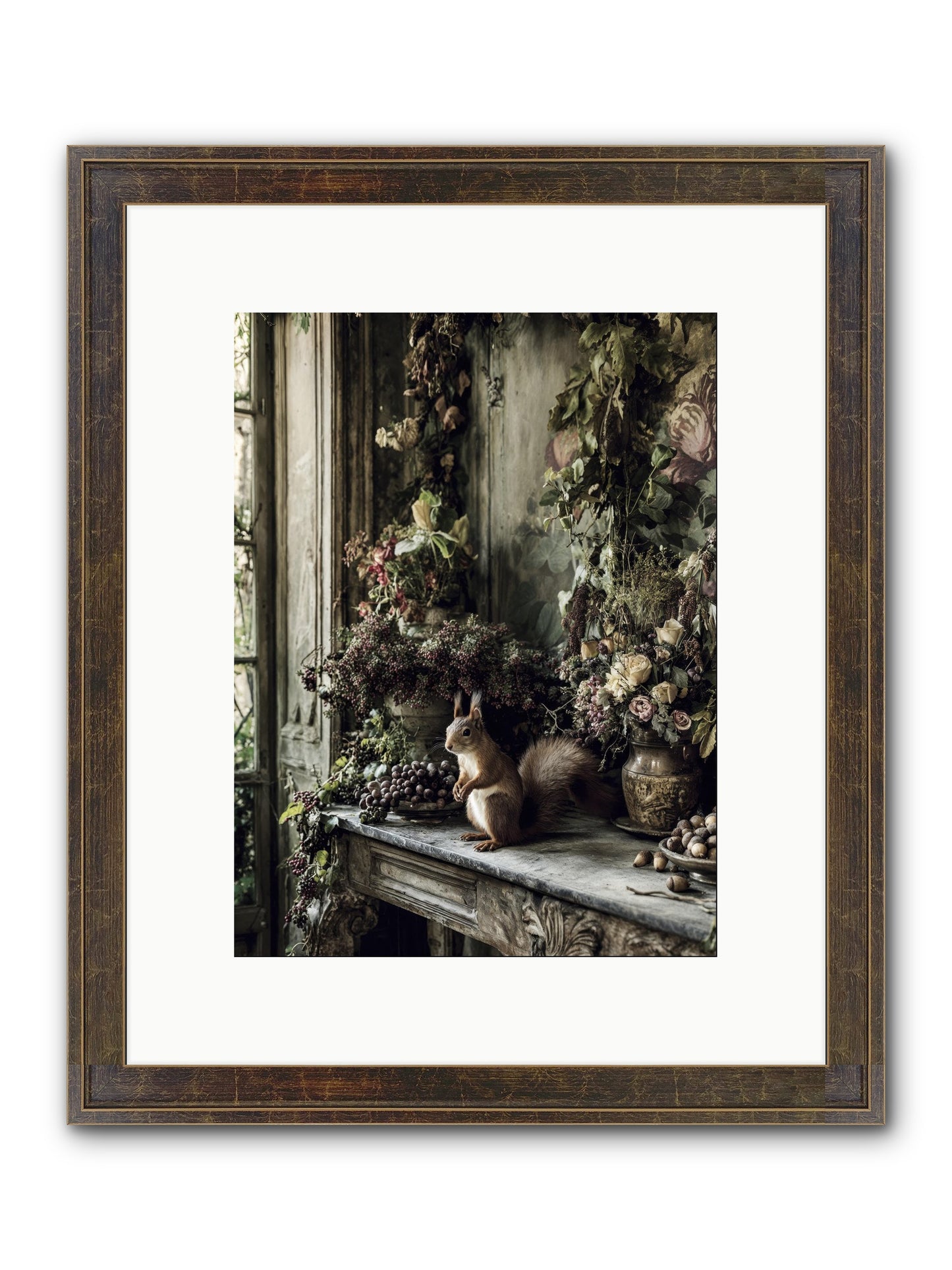 Millie Framed Print - Slimwoods Black/Gold 9x12