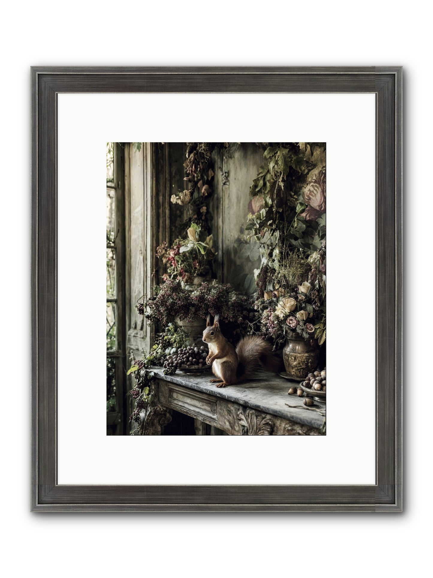Millie Framed Print - Slimwoods Black/Silver 9x12