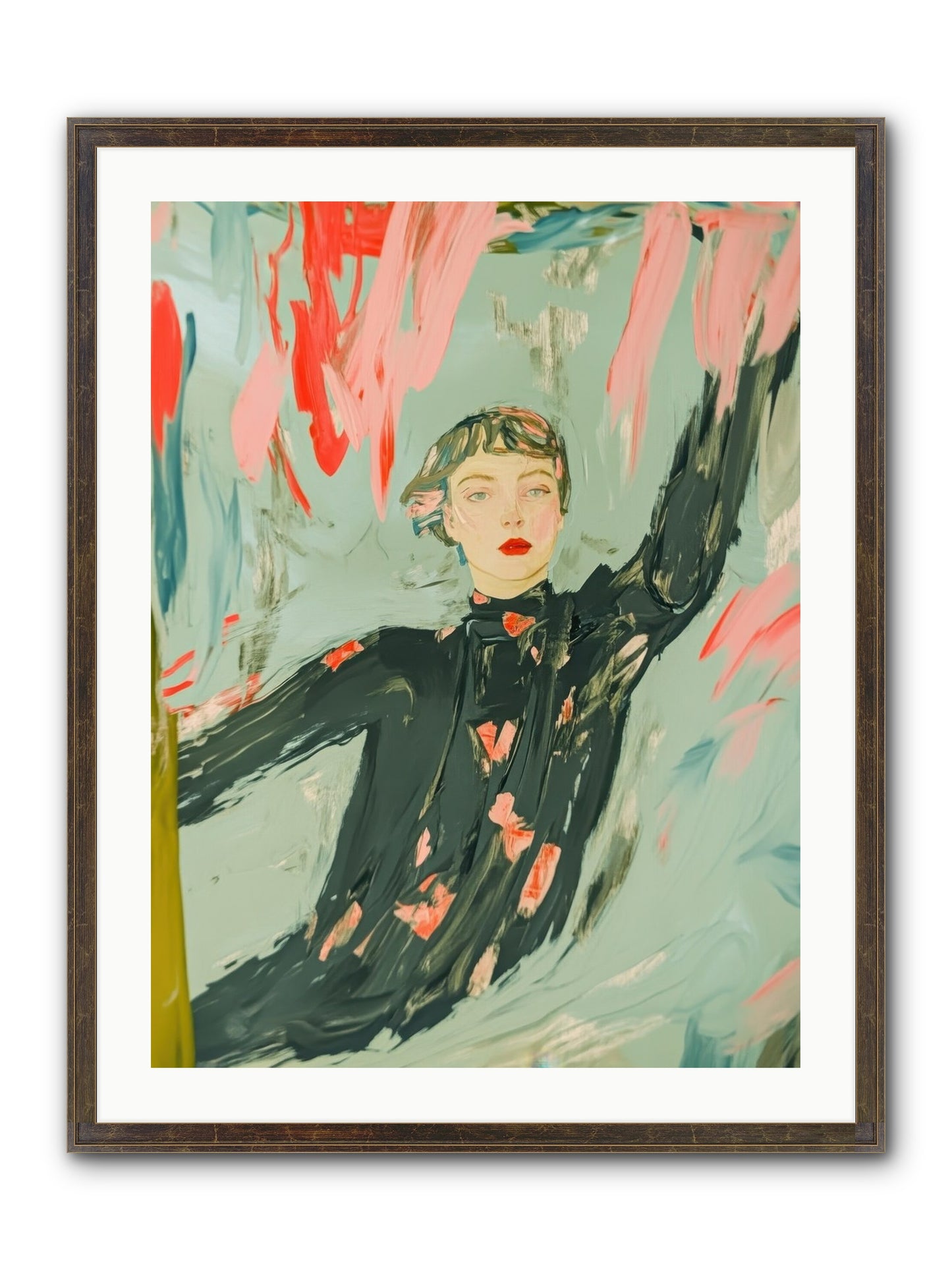 Mind's Quiet Gallery Framed Print - Slimwoods Black/Gold 24x32