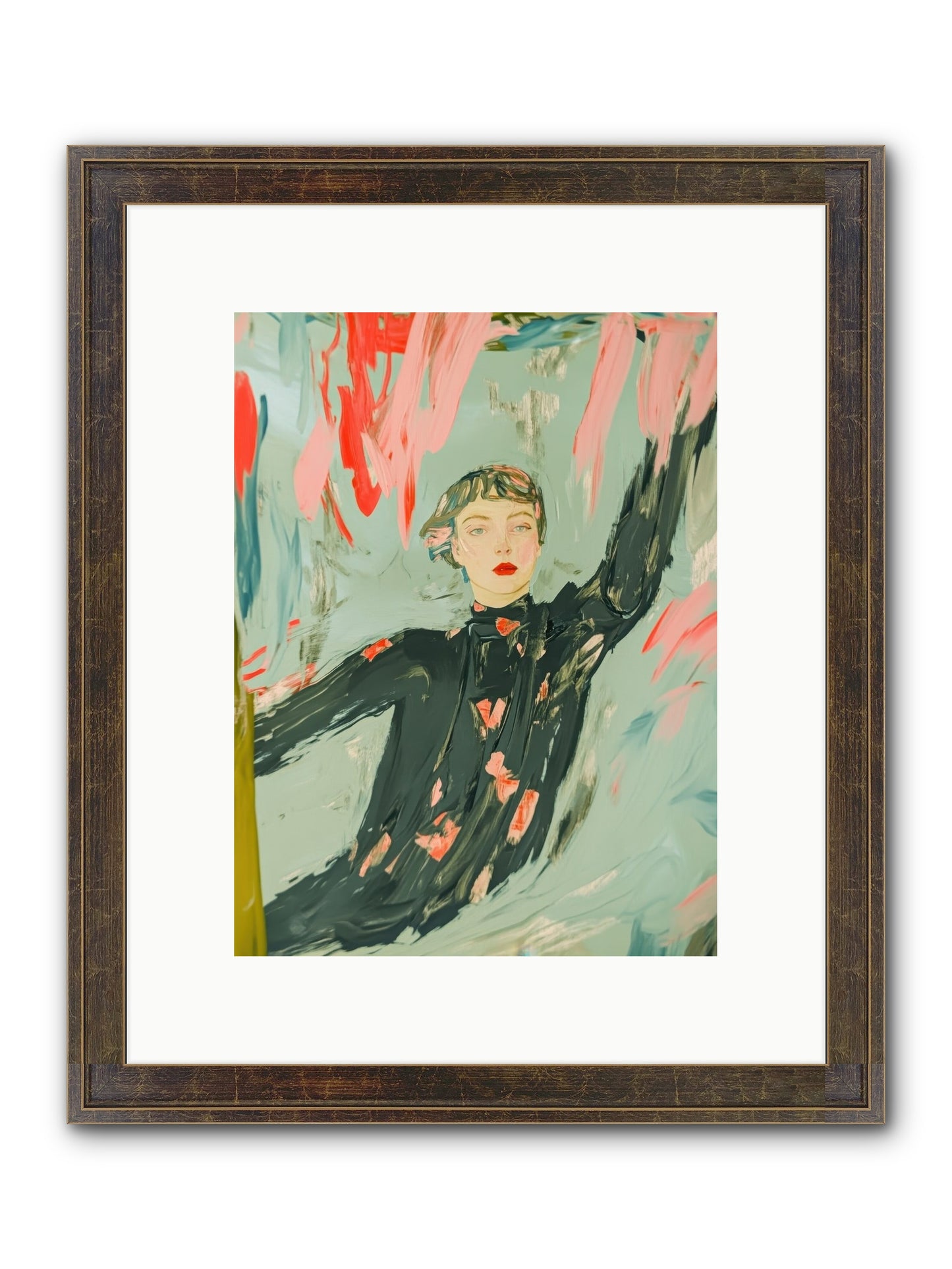 Mind's Quiet Gallery Framed Print - Slimwoods Black/Gold 9x12