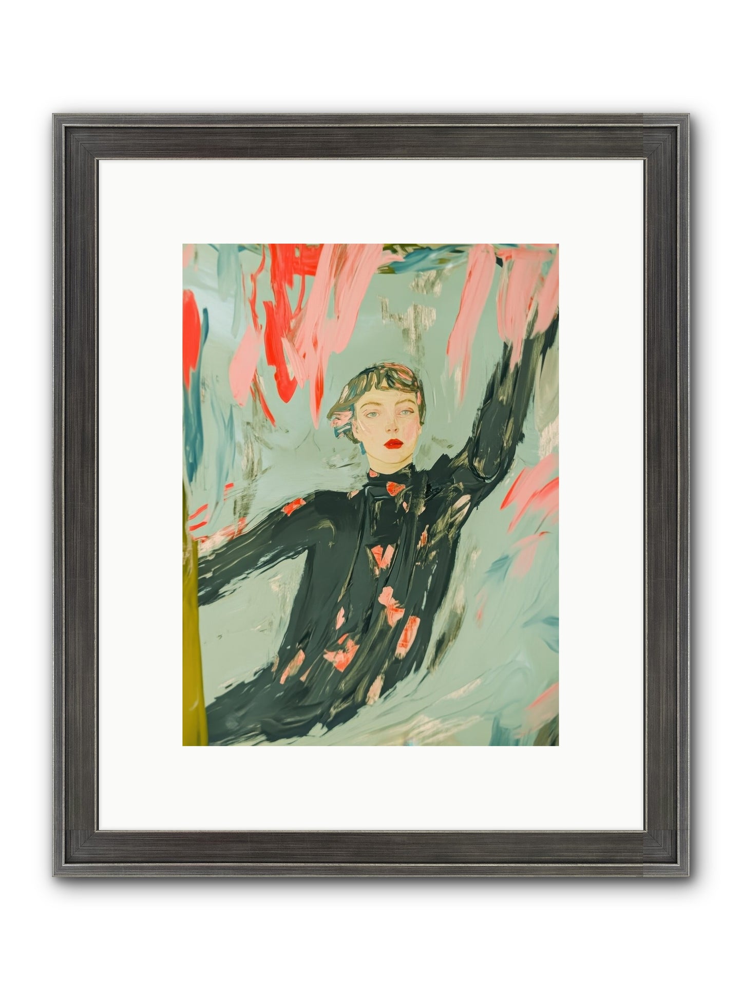 Mind's Quiet Gallery Framed Print - Slimwoods Black/Silver 9x12