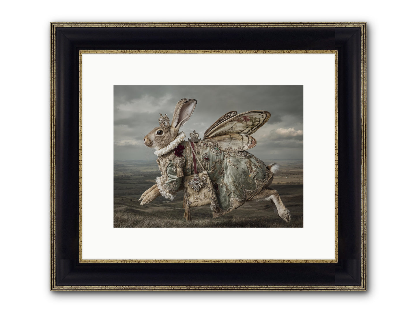 Mintwater Diaries No.1 Framed Print - Black & Gold 12x9