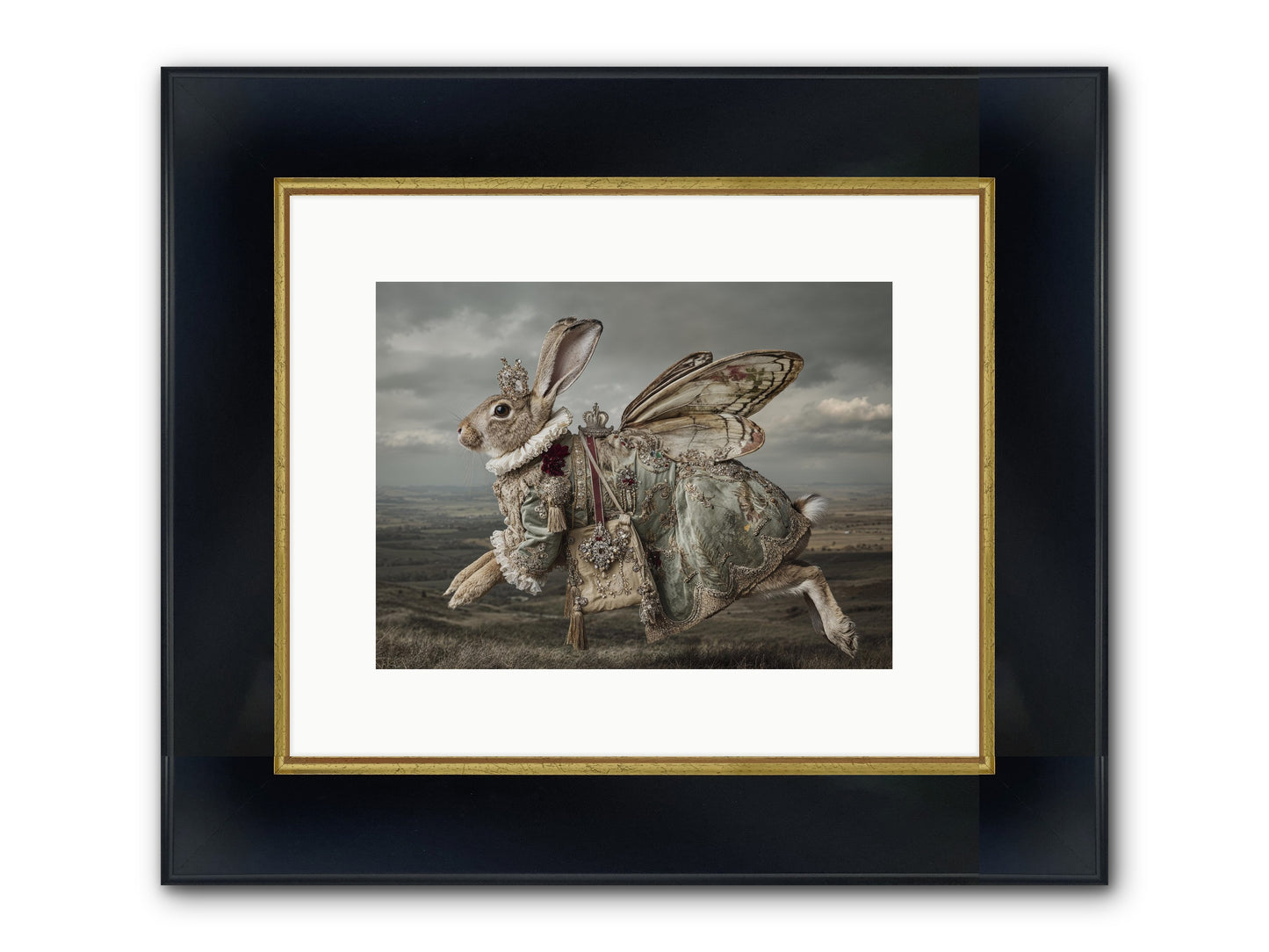 Mintwater Diaries No.1 Framed Print - Wide Black w/Gold 12x9