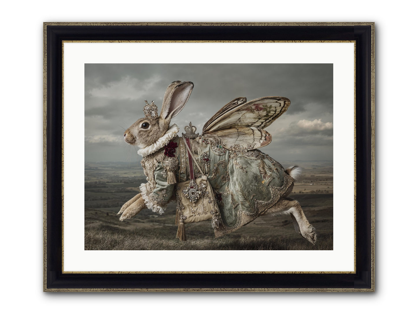 Mintwater Diaries No.1 Framed Print - Black & Gold 24x18