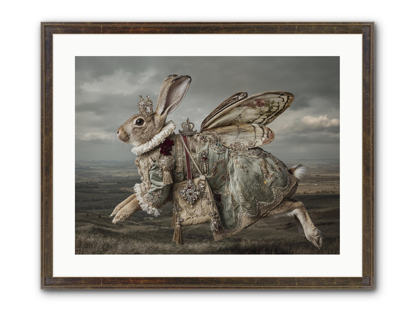 Mintwater Diaries No.1 Framed Print - Slimwoods Black/Gold 24x18