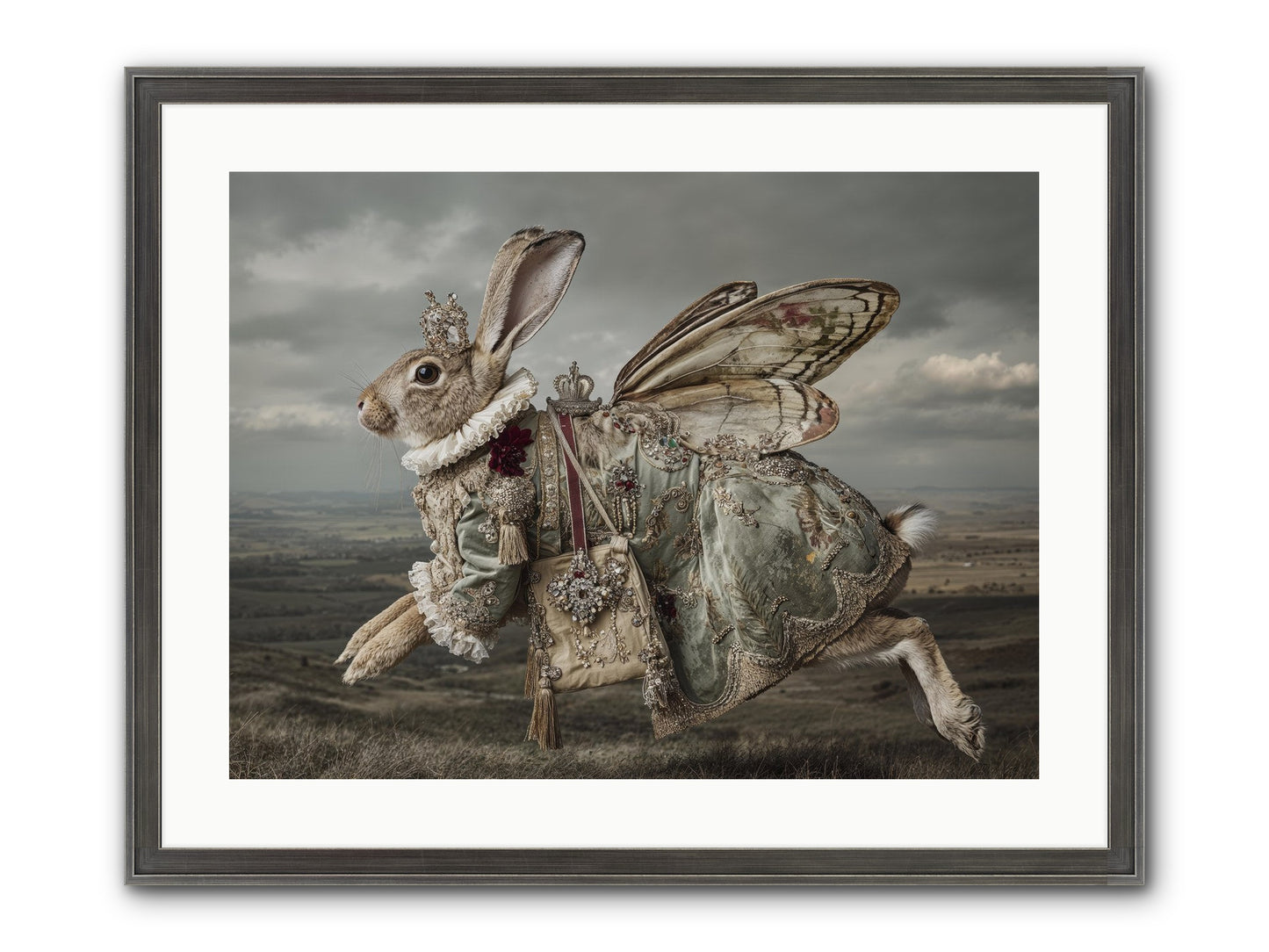 Mintwater Diaries No.1 Framed Print - Slimwoods Black/Silver 24x18